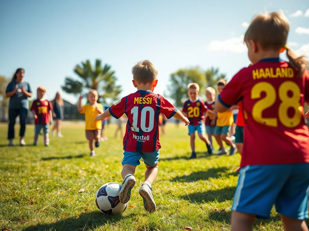 Fotbollströjor för små stjärnskott